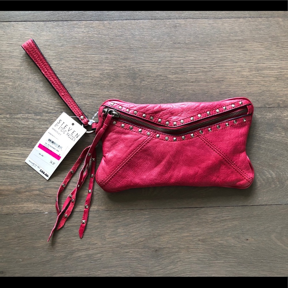 NWT Steven by Steve Madden wristlet, hot pink